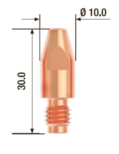 FUBAG Контактный наконечник M8х30 мм ECU D=1.4 мм (10 шт.) в Якутске фото