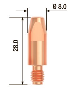 FUBAG Контактный наконечник M6 X 28мм ECU1.2мм/.045 дюйма (10 шт.) в Якутске фото