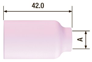 FUBAG Сопло керамическое для газовой линзы №7 ф11 FB TIG 17-18-26 (2 шт.) в Якутске фото