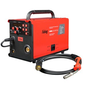 FUBAG Сварочный полуавтомат, инвертор INMIG 200 SYN PLUS с горелкой FB 250 3 м + Маска сварщика "Хамелеон" OPTIMA TEAM 9-13 BLACK + Краги спилковые сварщика красные в ПОДАРОК! в Якутске фото
