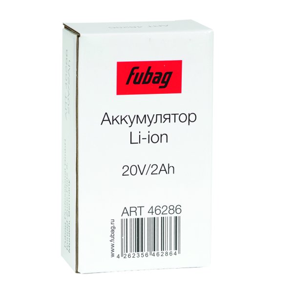 Аккумуляторная батарея FLI5S1P1202 Li-ion к бензиновым газонокосилкам FUBAG с электростартером и минирайдеру (20V/2Ah) в Якутске фото