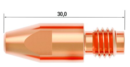 FUBAG Контактный наконечник M8 X 30мм CUCRZR 0.8мм /.030 дюйма в Якутске фото