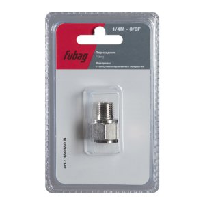 FUBAG Переходник 1/4 дюйма M на 3/8 дюйма F, блистер 1 шт в Якутске фото